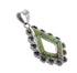 Turquoise Inlay Southwest Sterling Silver Pendant AX95492